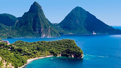 Pitons In St. Lucia